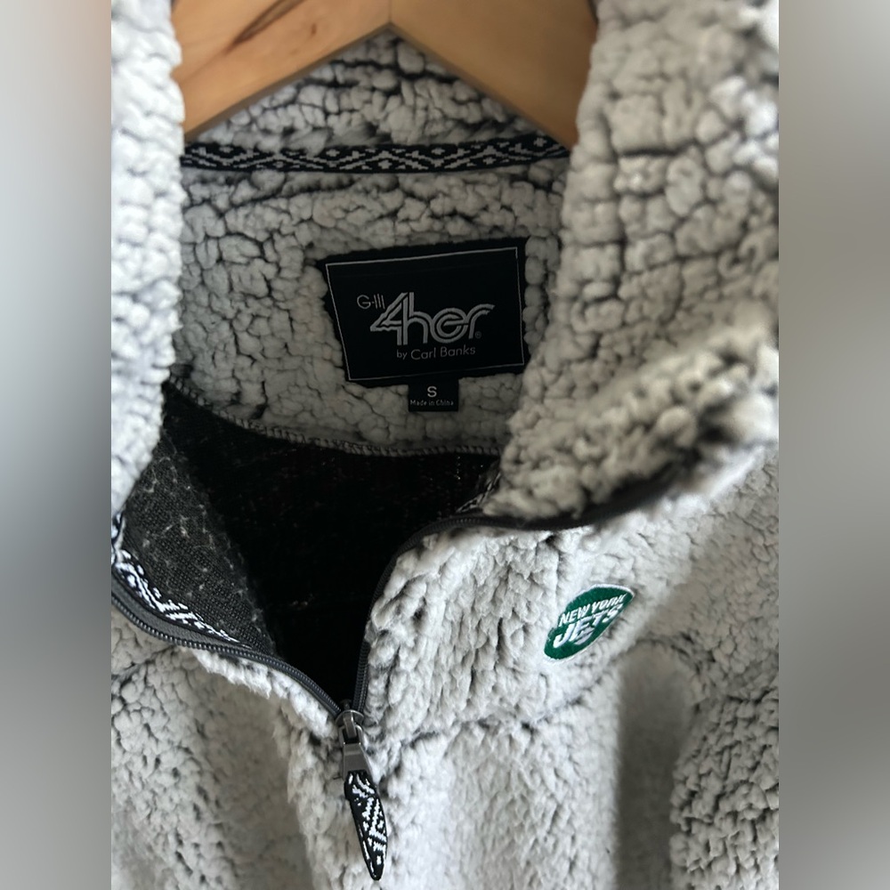 Official NFL Jets Sherpa Jacket - Picture 5 of 6